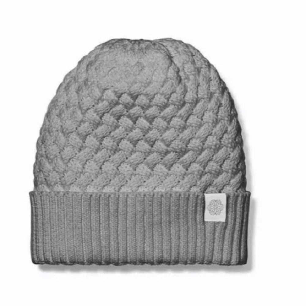 NEW Boll & Branch ORGANIC Gray Knit Beanie Hat NWT
